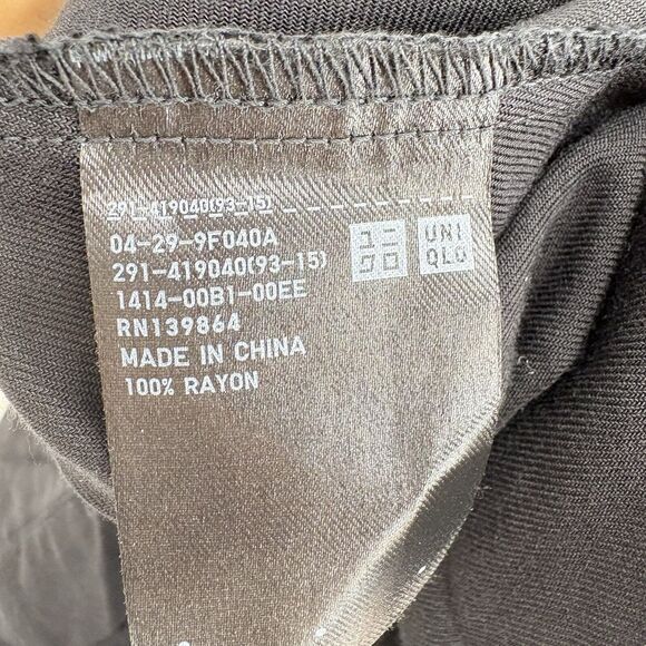 Ines De‎ La Fressange x Uniqlo Dress X Small Womens Black Button Shirt Midi - Picture 8 of 8